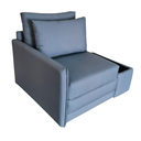 Ver imagem 6 de Poltrona Cama Baú | com Tampo Lateral & Tecido Impermeável | Índigo