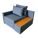 Ver imagem 5 de Poltrona Cama Baú | com Tampo Lateral & Tecido Impermeável | Índigo