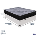 Ver imagem 3 de Cama Box Baú e Colchão Airtech Pampa Molas Ensacadas Casal Ortobom: Branco