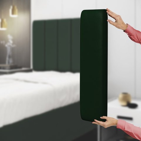Painel Modulado Nashira 60x20 Cm / N-026 Veludo Verde