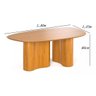 Mesa Jantar Orgânica Aracajú 6 Lugares Madeira Natural - 4