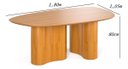 Ver imagem 3 de Mesa Jantar Orgânica Aracajú 6 Lugares Madeira Natural