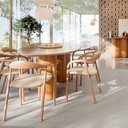 Ver imagem 6 de Mesa Jantar Orgânica Aracajú 6 Lugares Madeira Natural