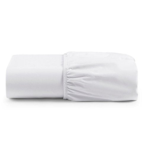 Lençol Unique Avulso de Baixo Solteiro com Elástico Micro Percal 400 Fios - Branco