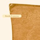 Ver imagem 4 de Capa Retangular Baguete Boucle Mostarda 30x50 Cm