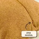 Ver imagem 2 de Capa Retangular Baguete Boucle Mostarda 30x50 Cm