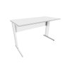 Mesa Escrivaninha de Estudos 135cm X 60cm Pé Metal F5 Office - 4