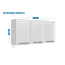 Ver imagem 3 de Armário Aéreo de Cozinha 3 Portas Itatiaia Luce de Aço 105cm Branco