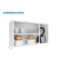 Ver imagem 4 de Armário Aéreo de Cozinha 3 Portas Itatiaia Luce de Aço 105cm Branco