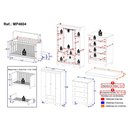 Ver imagem 4 de Quarto de Bebê Completo Berço Americano 3 em 1 Colchão Dengo Multimóveis Mp4604 Madeirado/off