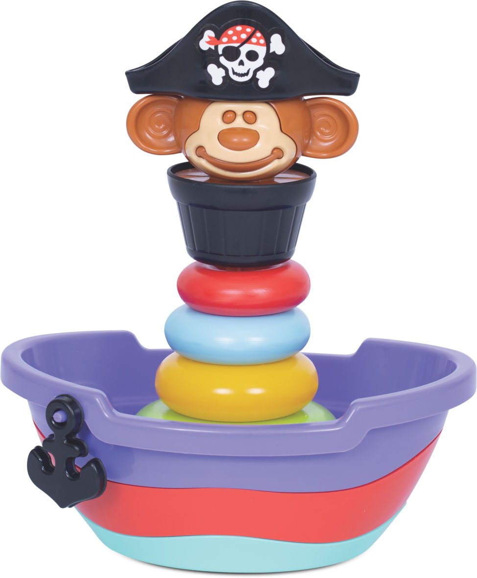 Empilha Baby Pirata - Brinquedo para Bebês acima de 5 meses - 1