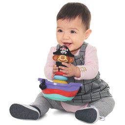 Empilha Baby Pirata - Brinquedo para Bebês acima de 5 meses - 3