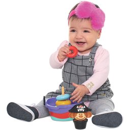 Empilha Baby Pirata - Brinquedo para Bebês acima de 5 meses - 4