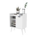 Ver imagem 1 de Aparador Retrô 60cm com 1 Porta Multimóveis CR50063 Branco