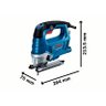 Serra Tico-tico Profissional 520w Bosch Gst 750 220v - 4