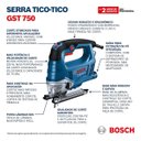 Ver imagem 6 de Serra Tico-tico Profissional 520w Bosch Gst 750 220v