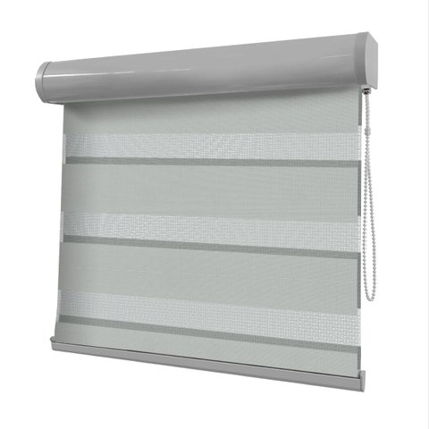 Persiana Double Vision  - 1,30m Larg X 2,21m Alt - Tecido Translúcido - Persianet