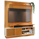 Ver imagem 3 de Estante Painel para TV 65 pol Frisado 160cm Tales M07 Cinamomo Off White - Lyam Decor