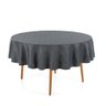 Toalha de Mesa Redonda Karsten 6 Lugares Sempre Limpa Zattar Chumbo - 1