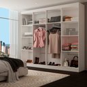 Ver imagem 2 de Guarda-Roupa Casal Malbec 8 Portas Branco - Pm