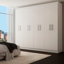 Ver imagem 1 de Guarda-Roupa Casal Malbec 8 Portas Branco - Pm