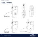 Ver imagem 2 de Fechadura Externa Victoria 108449/40-Z Ep