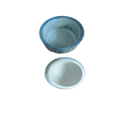 Ver imagem 3 de Manteigueira Francesa Decorada em Pedra Sabão - Azul Flor M-02