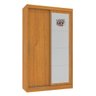 Guarda Roupa Maceió Com Espelho 2 P Correr 100% Mdf Cedro Off White Cedro - 2