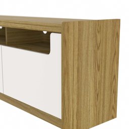 Rack para Tv até 75 Polegadas 3 Portas Oslo Off White e Freijó 180cm - 4