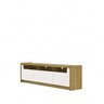 Rack para Tv até 75 Polegadas 3 Portas Oslo Off White e Freijó 180cm - 2
