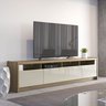 Rack para Tv até 75 Polegadas 3 Portas Oslo Off White e Freijó 180cm - 1