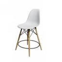 Ver imagem 5 de Conjunto Mesa Bistrô Eames Eiffel Amêndoa com 3 Banquetas Brancas de Madeira