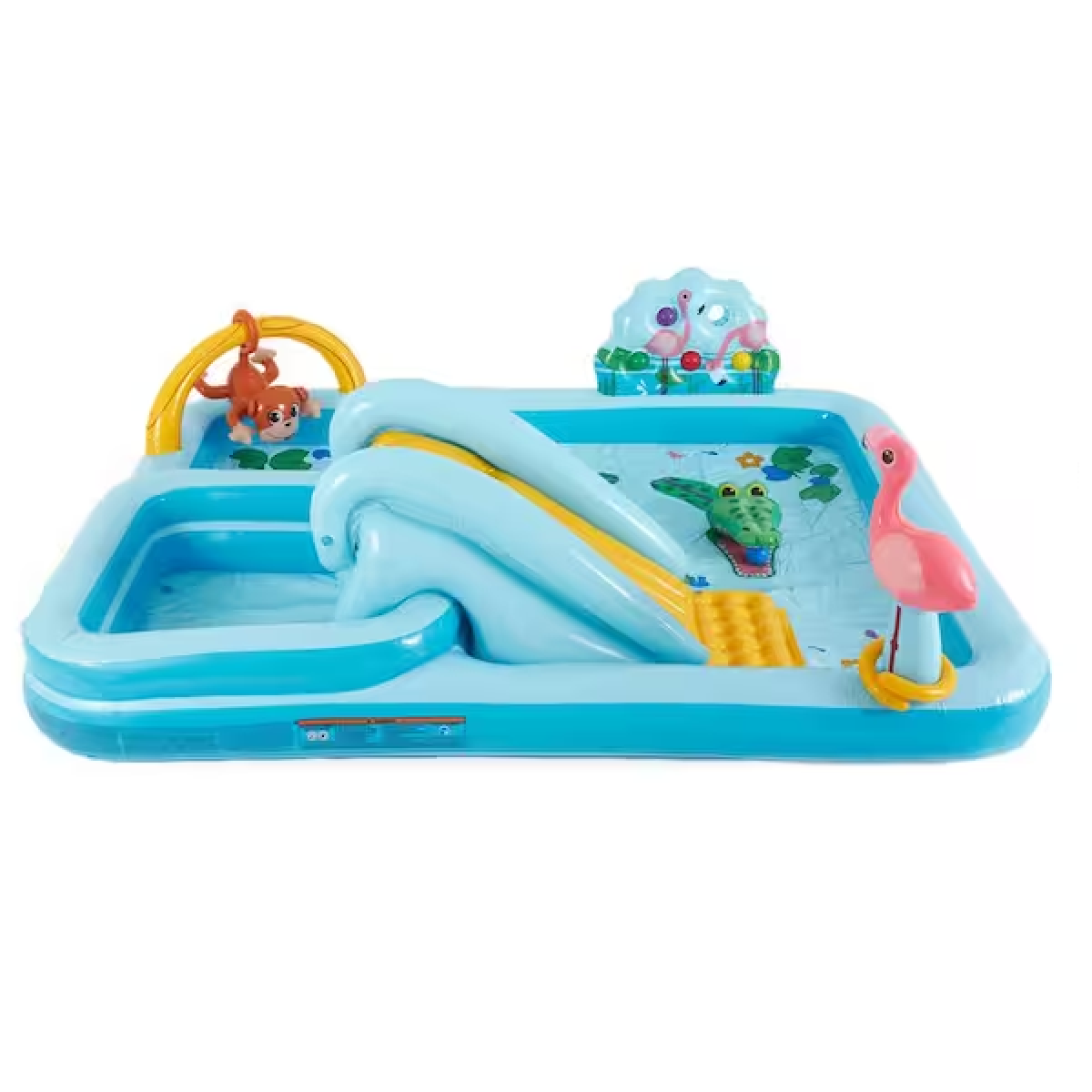 Piscina Inflável Playground Intex Aventura na Floresta 493l + Bomba Manual Cor:azul - 3