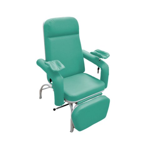 Poltrona Reclinável para Coleta e Hemodiálise Comfort Verde Bebê