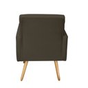 Ver imagem 5 de Poltrona Decorativa Nina Suede Marrom - MV Estofados Shop