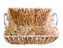 Ver imagem 3 de Cesta de Palha com Alca em Metal M