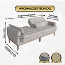 Ver imagem 2 de Sofá Cama Rivieira 2.70m - Avelã