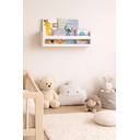 Ver imagem 3 de Prateleira Infantil 45cm Mdf Porta Livros Parede Montessori Decorativa Quarto Criança