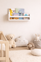 Ver imagem 3 de Prateleira Infantil 45cm Mdf Porta Livros Parede Montessori Decorativa Quarto Criança