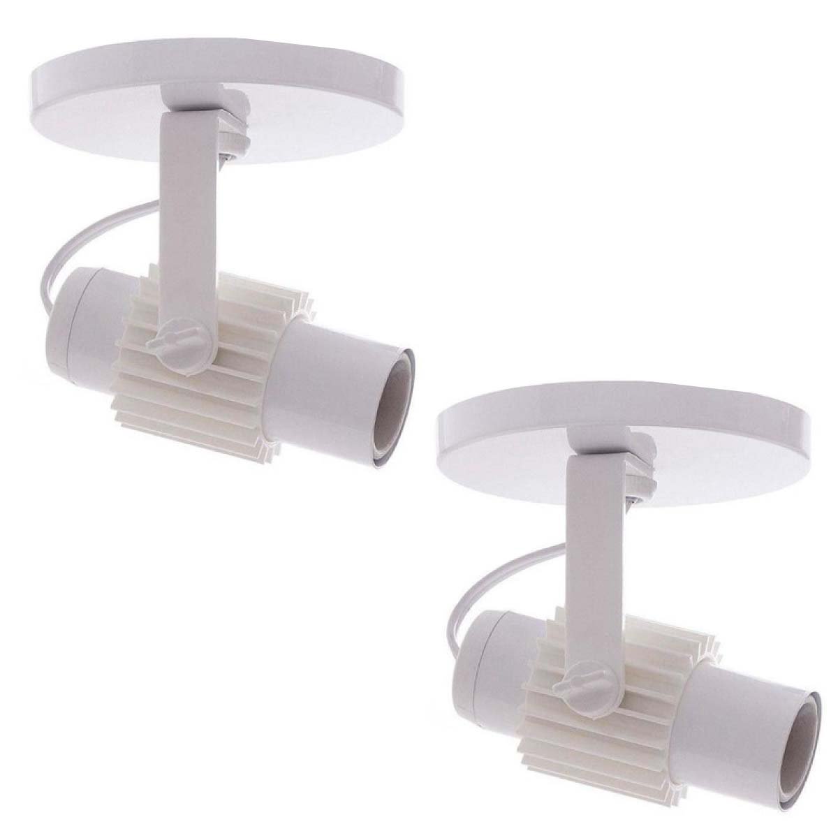 Kit 02 Spot Luminária Simples Direcionável Plafon De Teto Parede ...