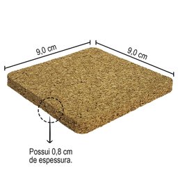 10 Porta Copo Suporte Apoio Bolacha Cortiça Cerveja Drinks - 2