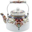 Ver imagem 2 de Conjunto Chaleira Esmaltada sem Apito e Bule Esmaltado com Tampa A5 Importadora