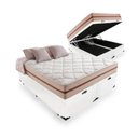 Ver imagem 1 de Cama Box Baú Casal Bipartido Branco com Colchão Pillow Angel Molas Ensacadas