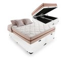 Ver imagem 1 de Cama Box Baú Casal Bipartido Branco com Colchão Pillow Angel Molas Ensacadas