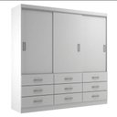 Ver imagem 1 de Guarda Roupa Isabela 3 Portas 9 Gavetas Evidência Móveis