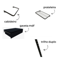 Ver imagem 2 de Closet Aramado - Linear Clr221 com Gaveta - 190m - Preto