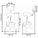 Ver imagem 3 de Cadeira Escritório Operadora Giratória Encosto Mocho Fidler Ecoflex