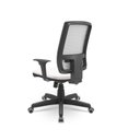 Ver imagem 3 de Cadeira Plaxmetal Brizza Presidente Tela Branca Assento Vinil Branco Base Aço Relax