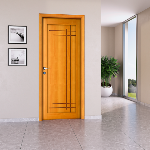 Folha de Porta Singular em Madeira Angelim Pedra 210x90cm