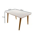 Ver imagem 4 de Mesa de Jantar 4 Lugares Adele Off White/Nude - Panorama Móveis